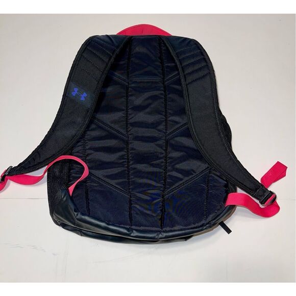 Under‎ Armour Hustle 3.0 Backpack, Black/Black/Constellation Purple, One Size - Picture 4 of 6